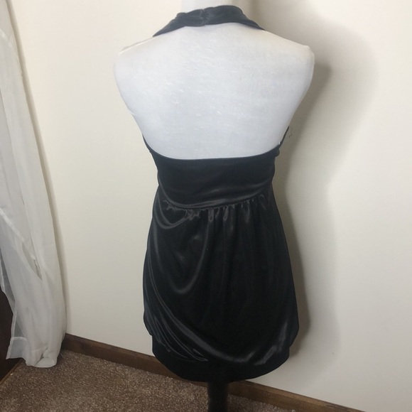 Taboo black jeweled mini halter dress size medium/small - Picture 6 of 16